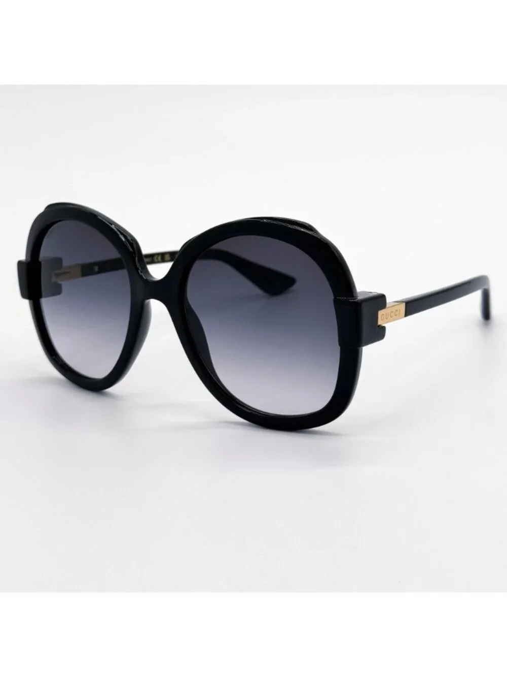 New Gucci Black Oversized Women Sunglasses GG1432S 001